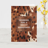 Western-Brauncreme-Hülle Karte (Gelbe Blume)