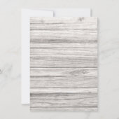 Western Brautparty Cowboy Boots Landholz Einladung (Rückseite)