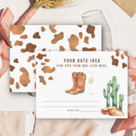 Western Brautparty Datum Nachttipps Datum jar Begleitkarte