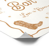 Western Brautparty Kaffee Bar Poster (Ecke)