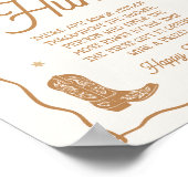 Western Brautparty Ring Hunt Spiel Poster (Ecke)