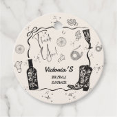 Western Brautparty Vielen Dank Geschenkanhänger (Vorderseite)