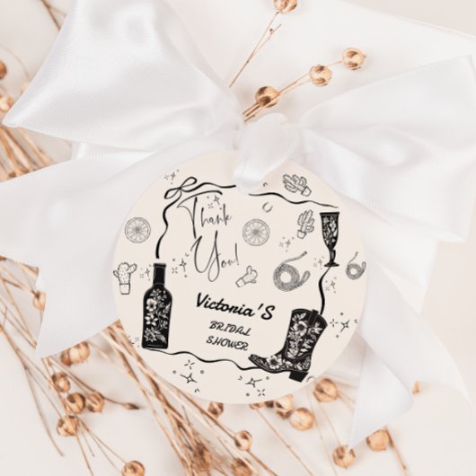Western Brautparty Vielen Dank Geschenkanhänger