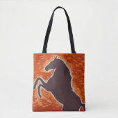 Western-brennender Mustang Tasche (Vorderseite)