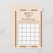 Western Bridal Bingo Game Card Einladung (Vorne/Hinten)