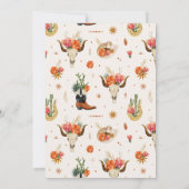 Western Bridal Dusche Einladung (Rückseite)