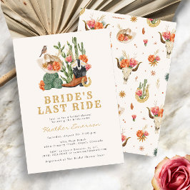 Western Bridal Dusche Einladung