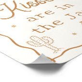 Western Bridal Shower Guess How Many Kisses Poster (Ecke)