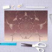 Western Brown Beige Rustikale Texturbulenz Seidenpapier (Handwerk)