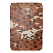 Western Brown Black Cowboy Cowhide Badematte (Vorderseite Vertikal)