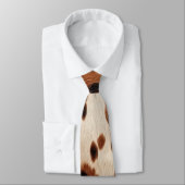 Western Brown Black Cowboy Cowhide Krawatte (Gebunden)