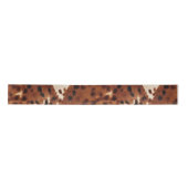 Western Brown Black Cowboy Cowhide Satinband (Vorderseite)