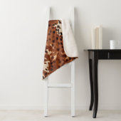 Western Brown Black Cowboy Cowhide Sherpadecke (Beispiel)