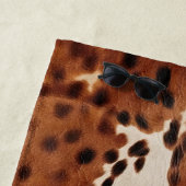 Western Brown Black Cowboy Cowhide Strandtuch (Beispiel)