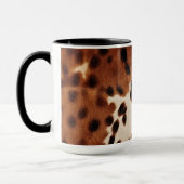 Western Brown Black Cowboy Cowhide Tasse (Links)