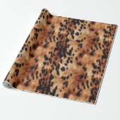 Western Brown Black Cowhide Animal Geschenkpapier (Ungerollt)