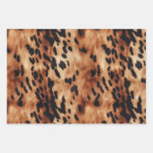 Western Brown Black Cowhide Animal Geschenkpapier Set (Vorderseite)