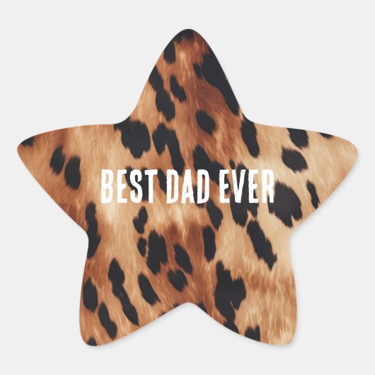 Western Brown Black Cowhide Animal Stern-Aufkleber (Vorderseite)