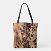 Western Brown Black Cowhide Animal Tasche (Rückseite)