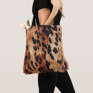 Western Brown Black Cowhide Animal Tasche