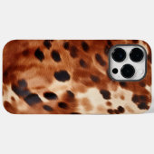 Western Brown Black Cream Cowhide Case-Mate iPhone Hülle (Rückseite (Horizontal))