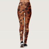 Western Brown Black Cream Cowhide Leggings (Rückseite)
