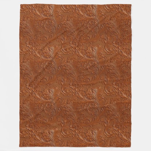 Western Brown Bohemisch Art Fleecedecke (Vorderseite)