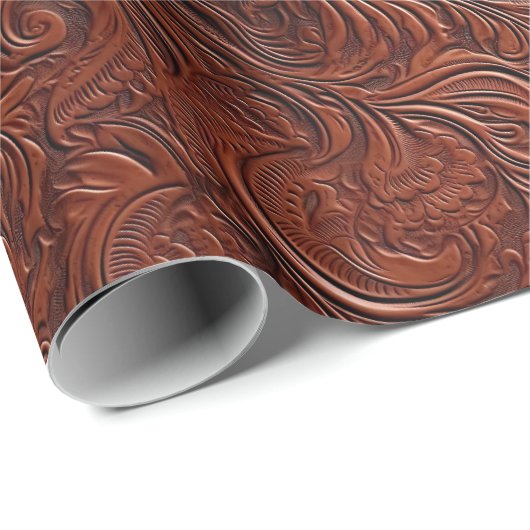 Western Brown Bohemisch Art Geschenkpapier (Rolleneckpunkt)