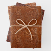 Western Brown Bohemisch Art Geschenkpapier Set (Beispiel)