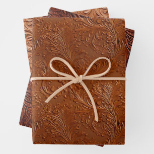 Western Brown Bohemisch Art Geschenkpapier Set