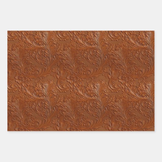 Western Brown Bohemisch Art Geschenkpapier Set (Vorderseite)