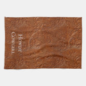 Western Brown Bohemisch Art Geschirrtuch (Horizontal)