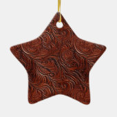 Western Brown Bohemisch Art Keramik Ornament (Hinten)