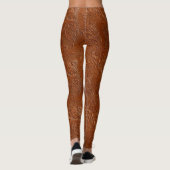 Western Brown Bohemisch Art Leggings (Rückseite)