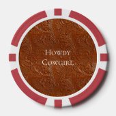 Western Brown Bohemisch Art Pokerchips (Vorderseite)