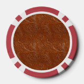 Western Brown Bohemisch Art Pokerchips (Rückseite)