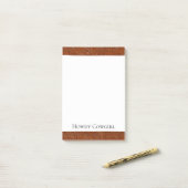 Western Brown Bohemisch Art Post-it Klebezettel (Auf Schreibtisch)