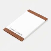 Western Brown Bohemisch Art Post-it Klebezettel (angewinkelt)