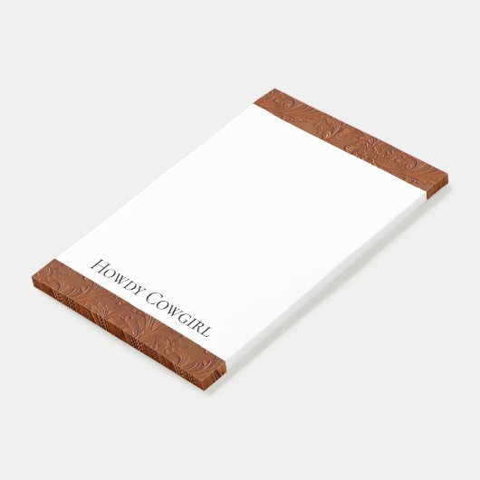 Western Brown Bohemisch Art Post-it Klebezettel (angewinkelt)