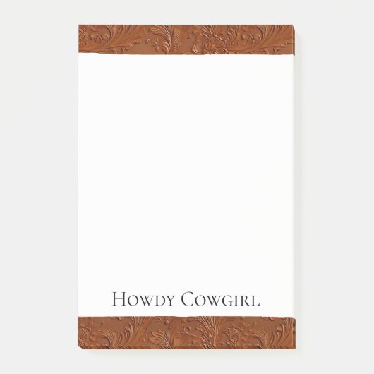 Western Brown Bohemisch Art Post-it Klebezettel (Vorderseite)