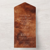 Western Brown Brown All In One Einladung (Innen Boden)