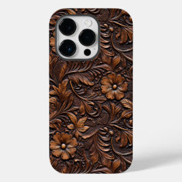 Western Brown Cowgirl Bohemisch Floral Case-Mate iPhone 14 Pro Hülle