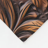 Western Brown Cowgirl Bohemisch Floral Fleecedecke (Ecke)