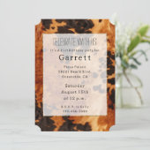 Western Brown Cowhide Cowboy Cowgirl Einladung (Stehend Vorderseite)