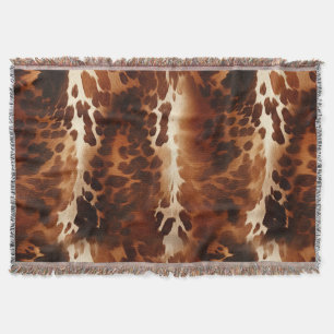 Western Brown Cowhide Decke