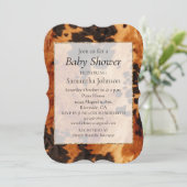 Western Brown Cowhide Einladung (Stehend Vorderseite)