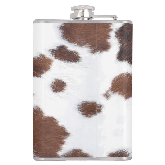 Western Brown Cowhide Flachmann (Rückseite)