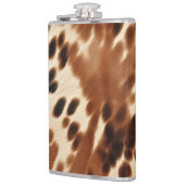 Western Brown Cowhide Flachmann (Links)