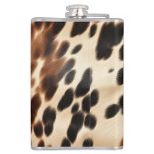 Western Brown Cowhide Flachmann (Rückseite)