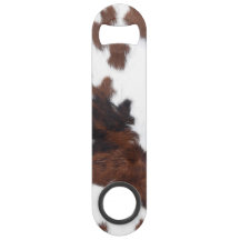 Western Brown Cowhide Flasche Opener Bar Key